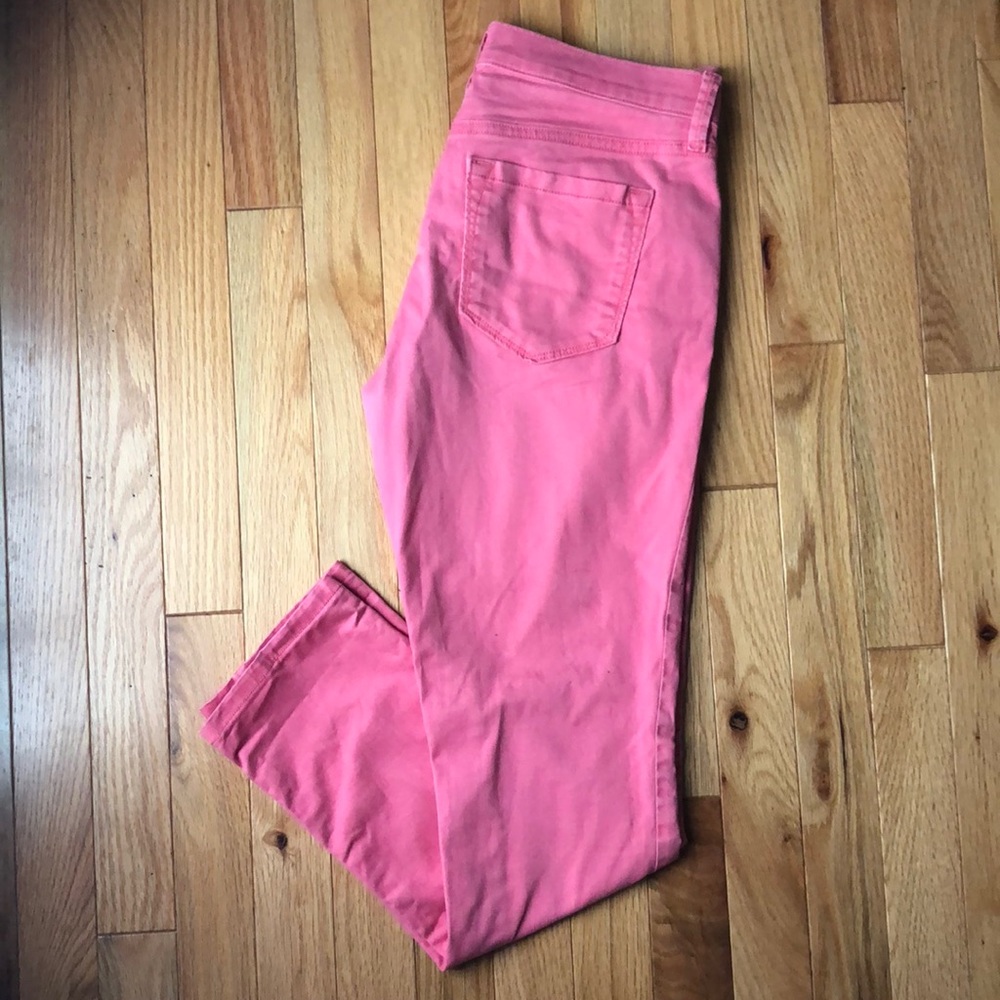 LOFT pink modern skinny pants sz 4P